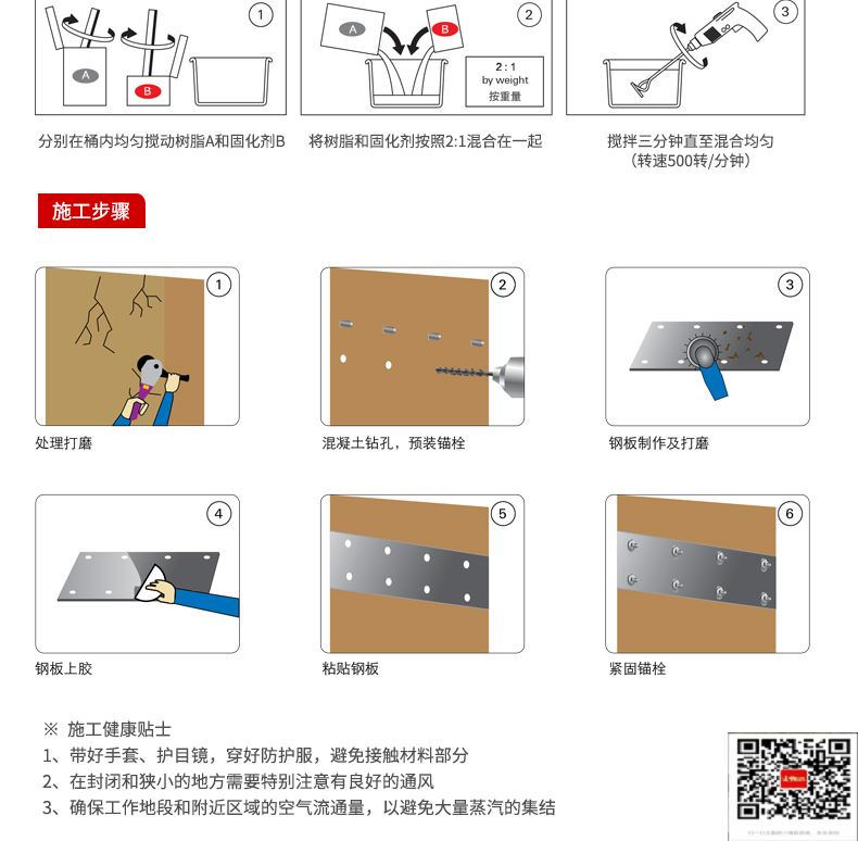 包钢昆都仑粘钢加固施工过程